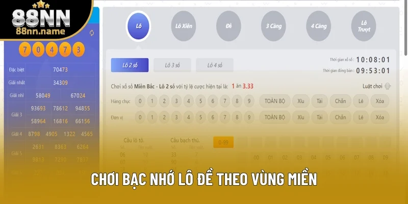 Chơi bạc nhớ lô đề theo cách phân loại vùng miền Chơi bạc nhớ lô đề theo cách phân loại vùng miền